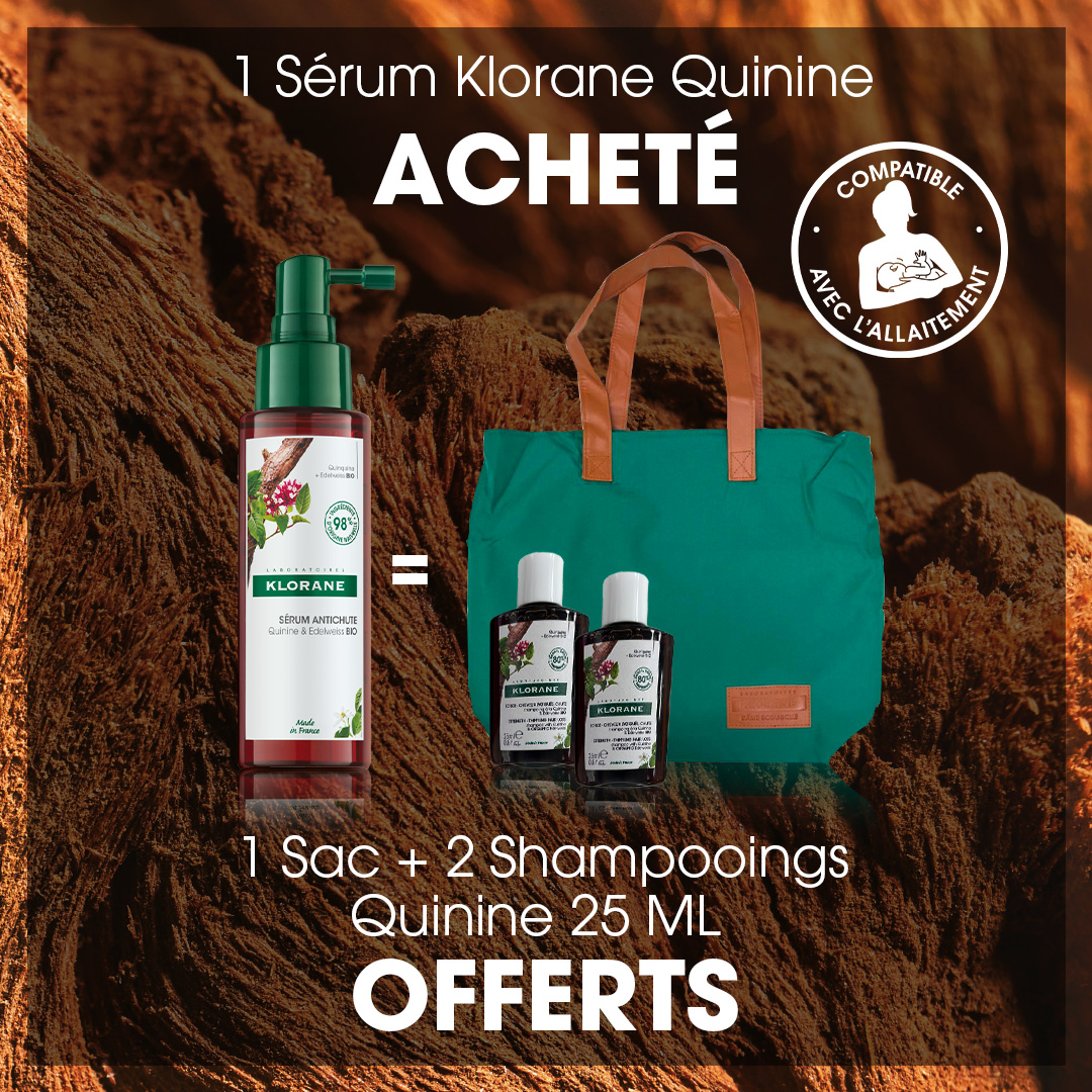 Klorane Sérum antichute à la Quinine Edelweiss BIO Chute de