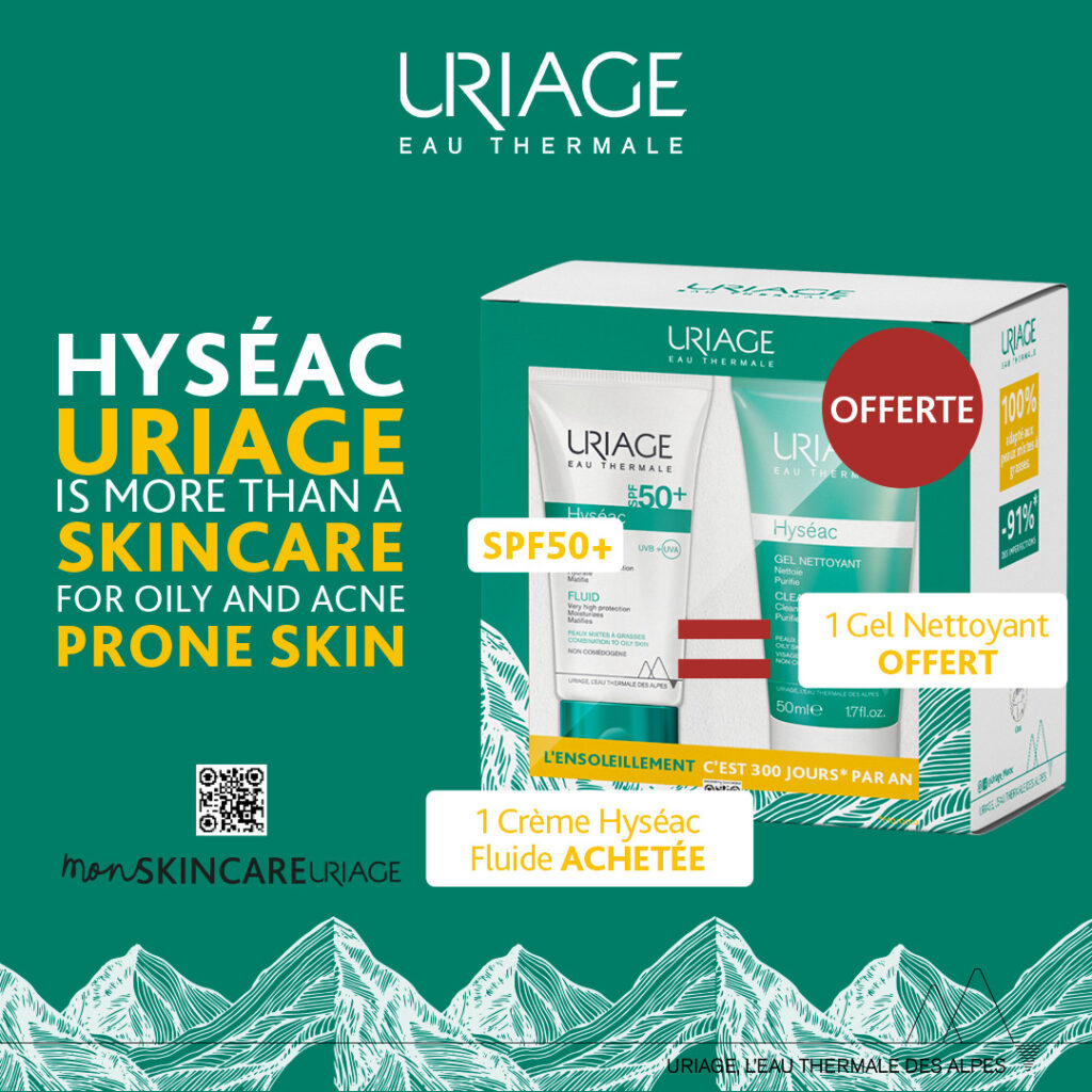 URIAGE Hyseac Fluide Spf50 Hyseac Gel Nettoyant OFFERT Beautymall