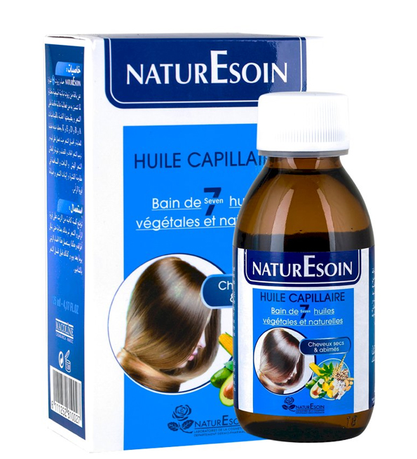 NaturEsoin Huile Capillaire 7 Bain d'Huiles Végétales - 125 ml | Beautymall