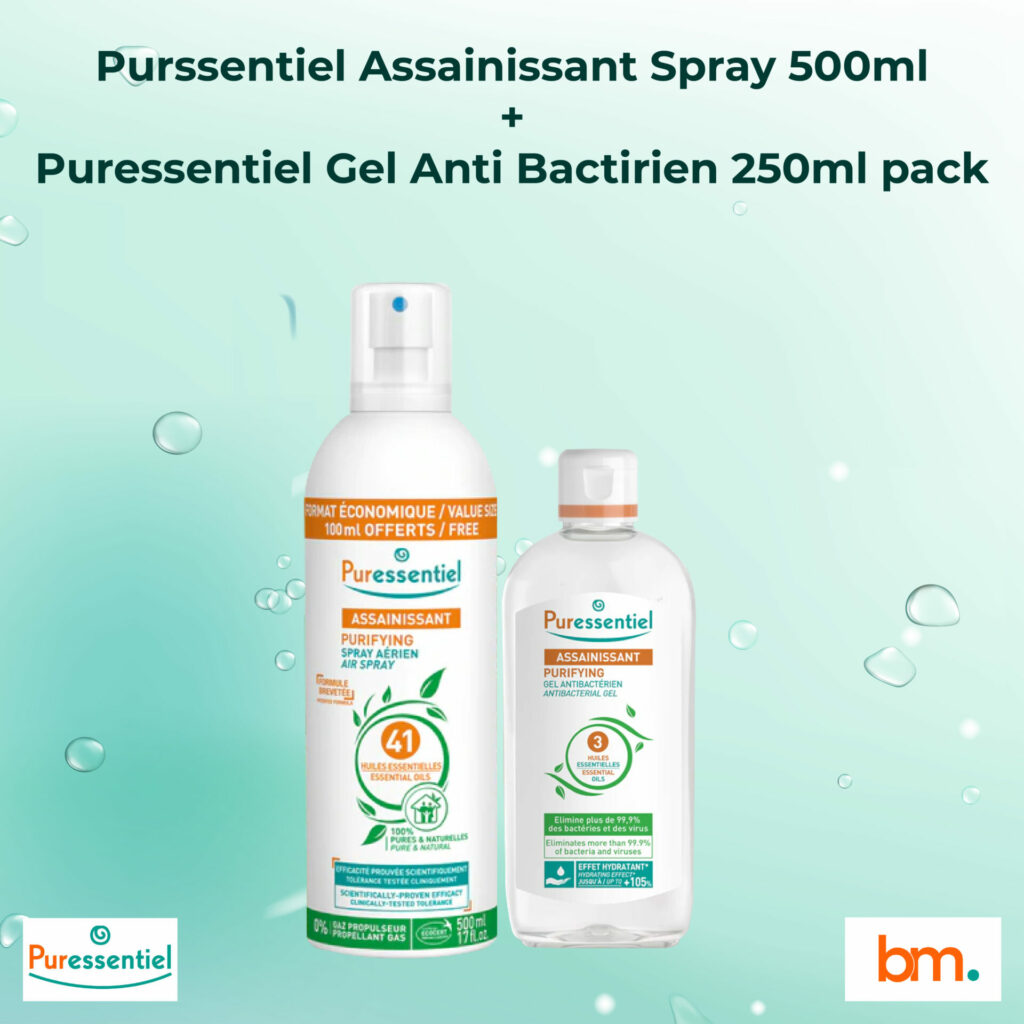 Puressentiel Assainissant Spray Ml Gel Anti Bactirien Ml Pack Beautymall