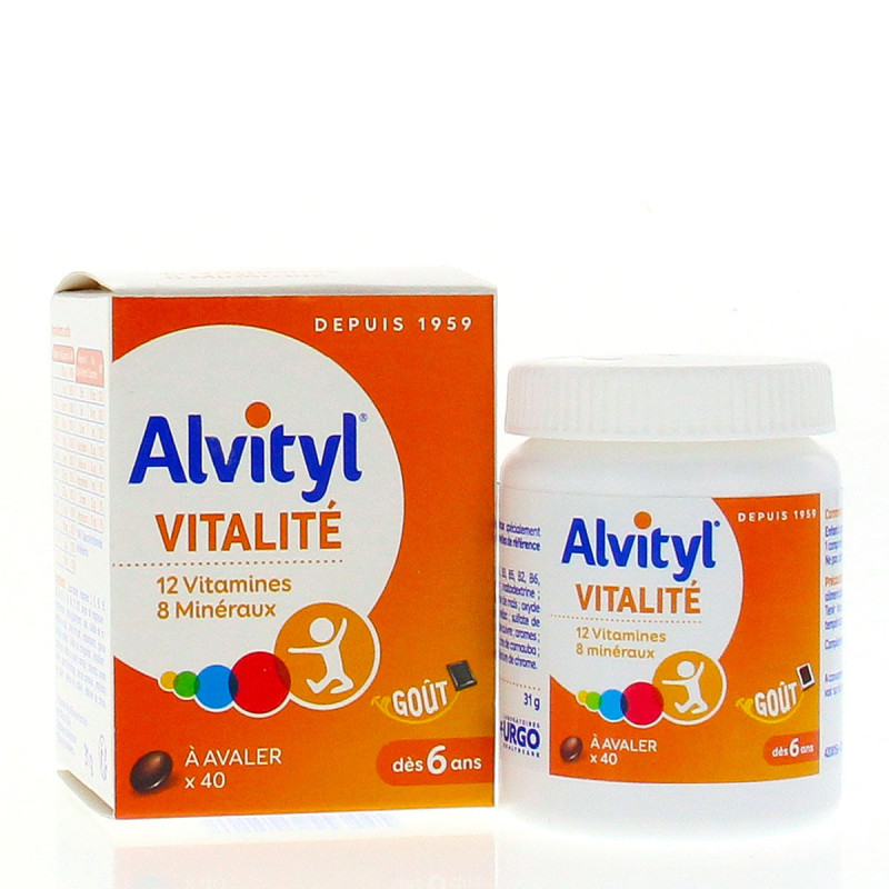 Alvityl® Vitalité à avaler : 12 vitamines et 8 minéraux pour