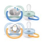 AVENT SUCETTE ORTHO 0-6M BOY ELEP/PENG SCF080/05
