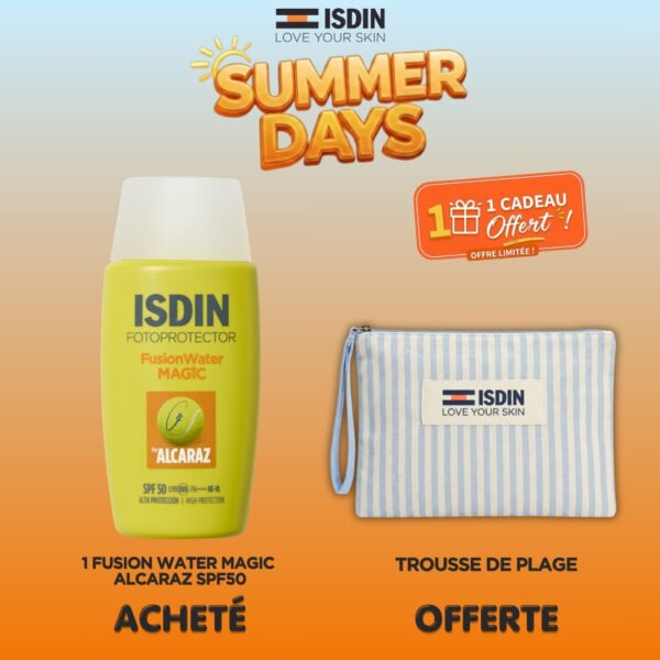 ISDIN Photoprotector Fusion Water Magic d'Alcaraz SPF 50 = Trousse Offerte