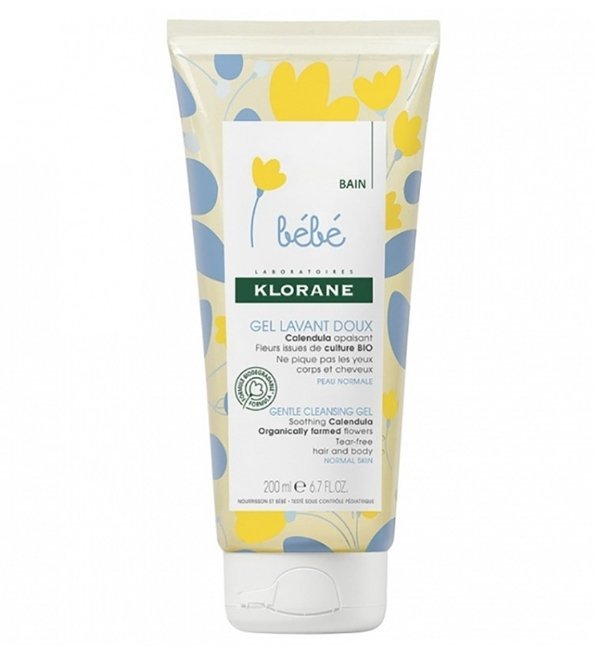 3282770104936-1.jpg Klorane - Gel lavant doux au Calendula apaisant - Bébé - Corps et cheveux - Peau normale 200 ml – Image 1