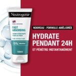 Neutrogena Absorption Rapide Crème Hydratante Pieds Secs 100ml – Image 2
