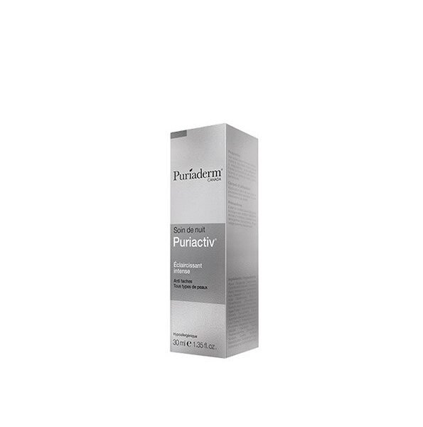 Puriaderm Puriactiv  Crème de nuit  Soin éclaircissant de nuit intense