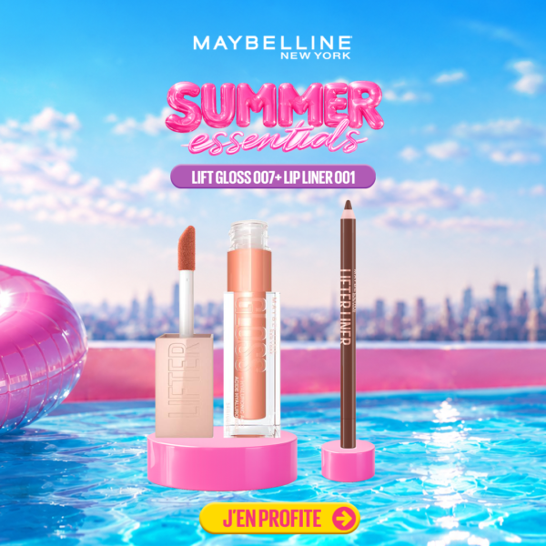 Maybelline Lift Gloss 007 Amer 5.4ml+Lift Liner 001 Cross The Line Pack