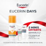 EUCERIN SUN TOUCHER SEC GEL CRÈME HUILE CONTROLE = 2 Minis Offerts