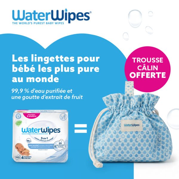 WATERWIPES LINGETTES BABY 4x60 BIO