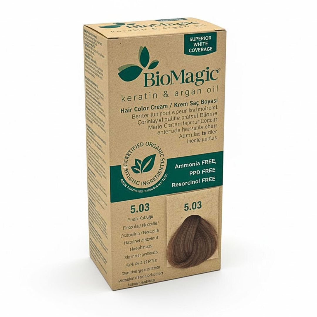 Biomagic-Color-Cream-503-Chatain-Clair-Natr-Dore.png Biomagic Color Cream 5/03 Chatain Clair Natr Dore – Image 1