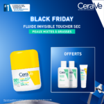 CeraVe Fluide Invisible Toucher Sec SPF50+ | Peau Normale à grasses | Tendance acnéique | 50ml