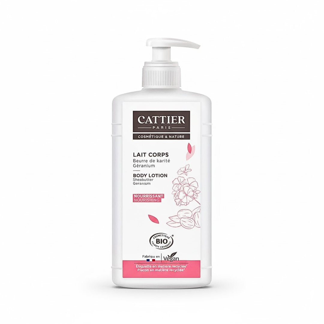 Cattier-Lait-Corps-Beurre-De-Karite-Geranium-500ml.png Cattier Lait Corps Beurre De Karite Geranium 500ml – Image 1