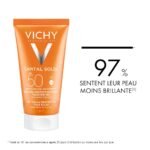 Vichy Capital Soleil Émulsion Anti-Brillance Toucher Sec SPF50 Peau Sensible Mixte à Grasse | 50ml = Minerale 89 10ml Offert – Image 10