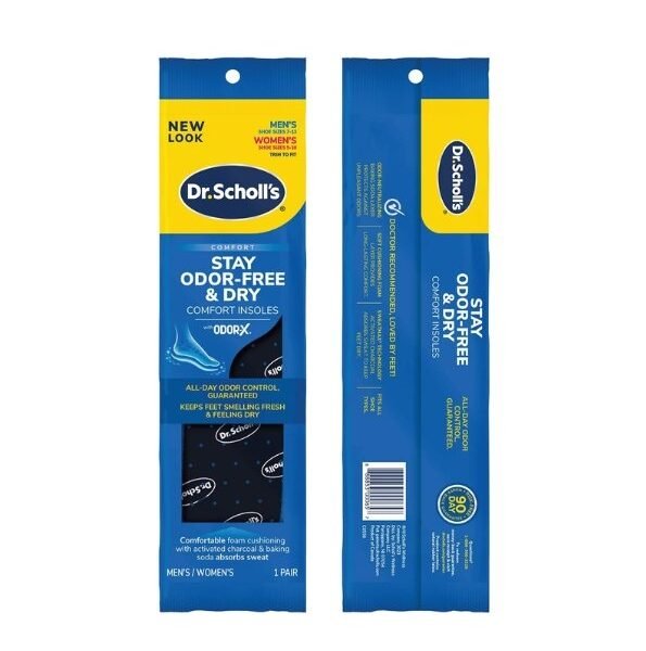 Dr.scholl's Comfort Stay Odor-Free & Dry Insole Unisex