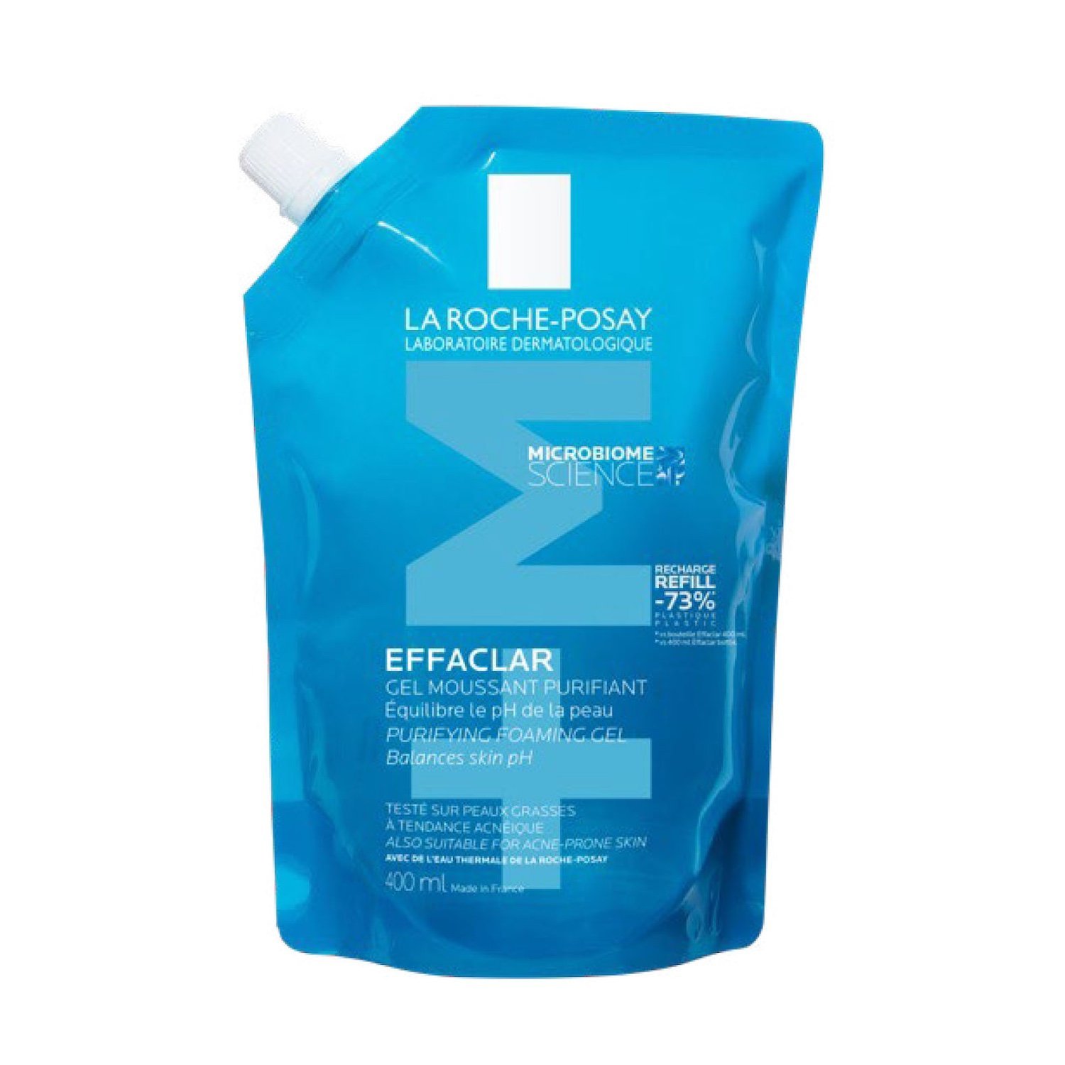 FRONT-7-1.jpg La Roche-Posay Effaclar Gel Moussant Peau Grasse Acnéique Recharge | 400ml – Image 1