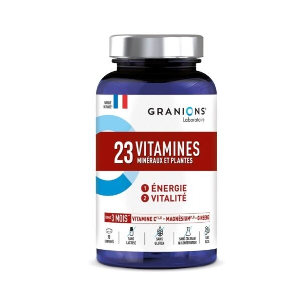 GRANIONS - 23 vitamines minéraux et plantes B90 comprimés
