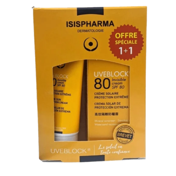 Isis Uveblock 80 Invisible  x2 PACK