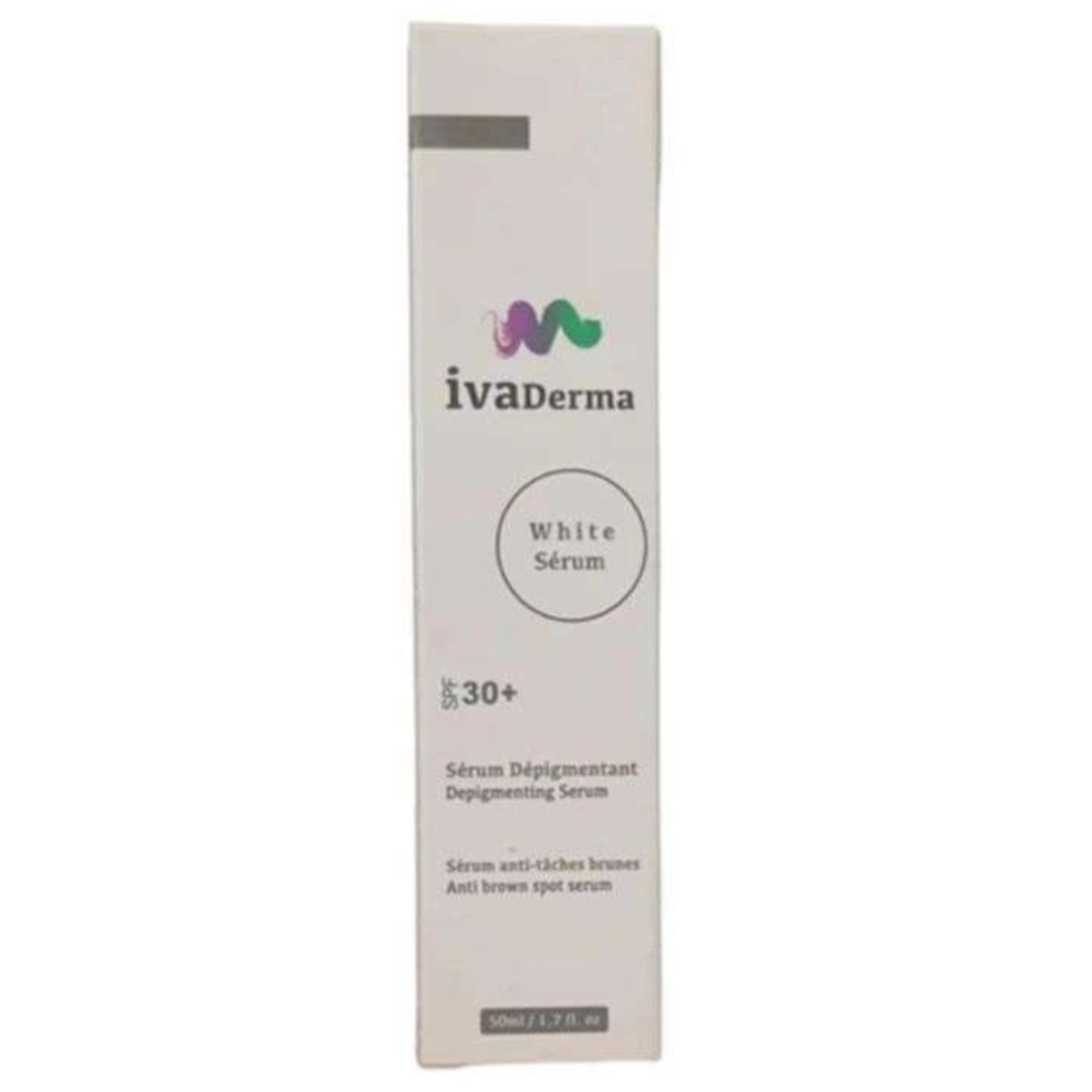 Ivaderma-White-serum-depigmentant-spf30-50ml.png Ivaderma White Serum Depigmentant Spf30+ 50ml – Image 1