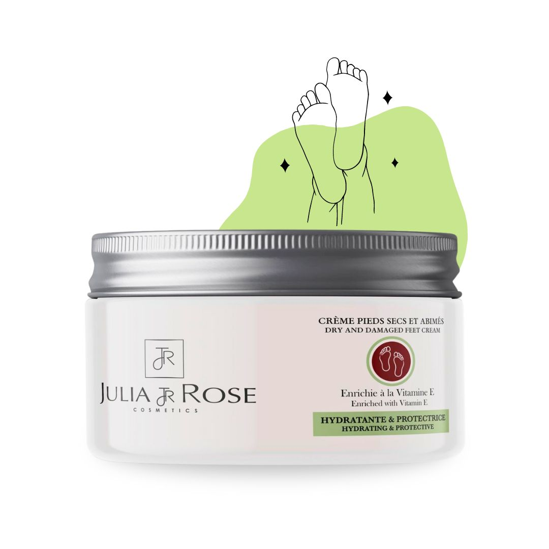 Julia-Rose-creme-pieds-a-la-vitamine-E-100ml-1.png Julia & Rose Creme Pieds a La Vitamine E 100ml – Image 1
