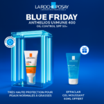 La Roche-Posay Anthelios UVMUNE400 Oil Control Invisible SPF50+ Peau Mixte à Grasse Acnéique | 50ml = Effaclar Gel Miniture Offert
