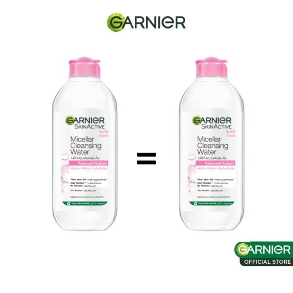 GARNIER LOT DE 2 EAU MICELLAIRE POUR PEAUX SENSIBLES 400ML