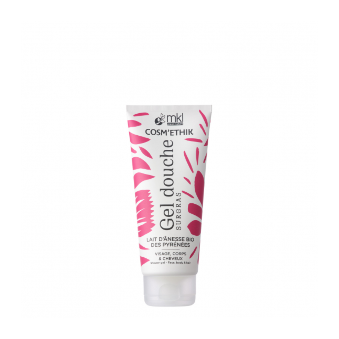 MKL-Cosmethik-Gel-Douche-Lait-Danesse-Bio-des-Pyrenees-200ml.png MKL Cosm'ethik Gel Douche Lait D'anesse Bio Des Pyrenees 200ml – Image 1