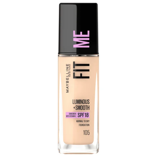 Maybelline Fit Me Fond De Teint Luminous +Smooth spf18 Nu 105 30ml