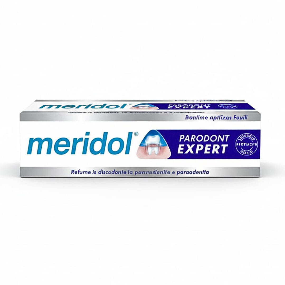 Meridol-Dentifrice-Paradont-Expert-Original-75ml.png Meridol Dentifrice Paradont Expert Original 75ml – Image 1