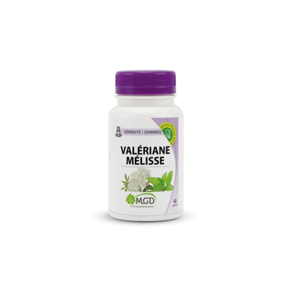 Mgd Nature Valériane et Mélisse - 60 Gélules