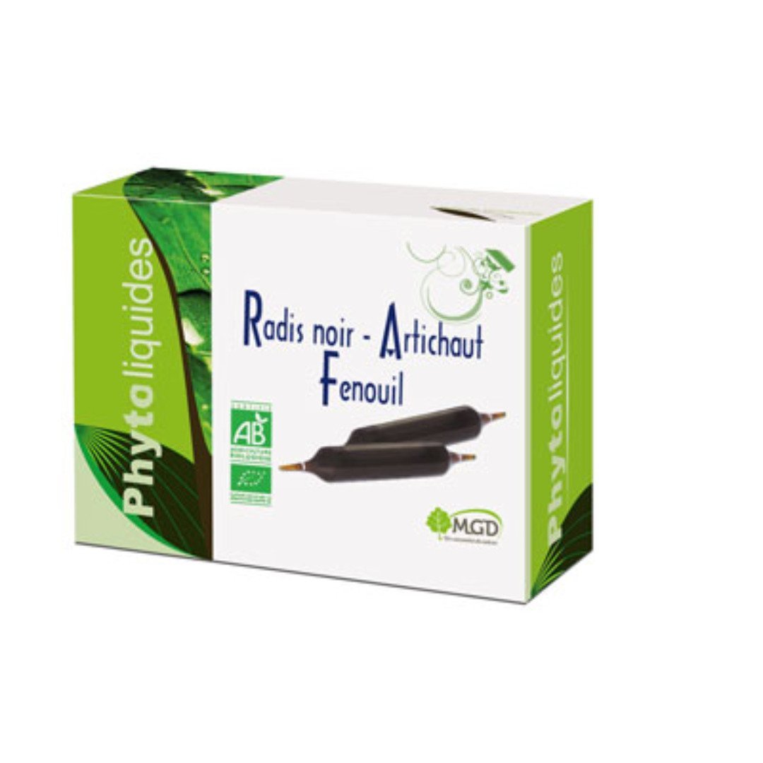 Mgd-Radis-noir-Artichaut-fenouil-10-ampoules.jpg Mgd Nature Radis noir - Artichaut fenouil 10 ampoules – Image 1