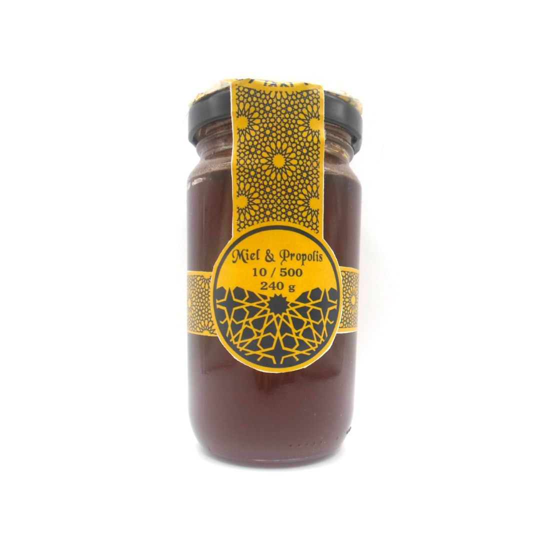 Mielii-Miel-propolis-10500-240g.png Mielii Miel & Propolis 10/500 240g – Image 1