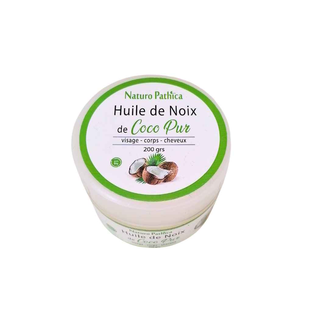 NP-Huile-de-noix-de-coco-pure-200g-1.png Naturo Pathica Huile de noix de coco pure 200g – Image 1