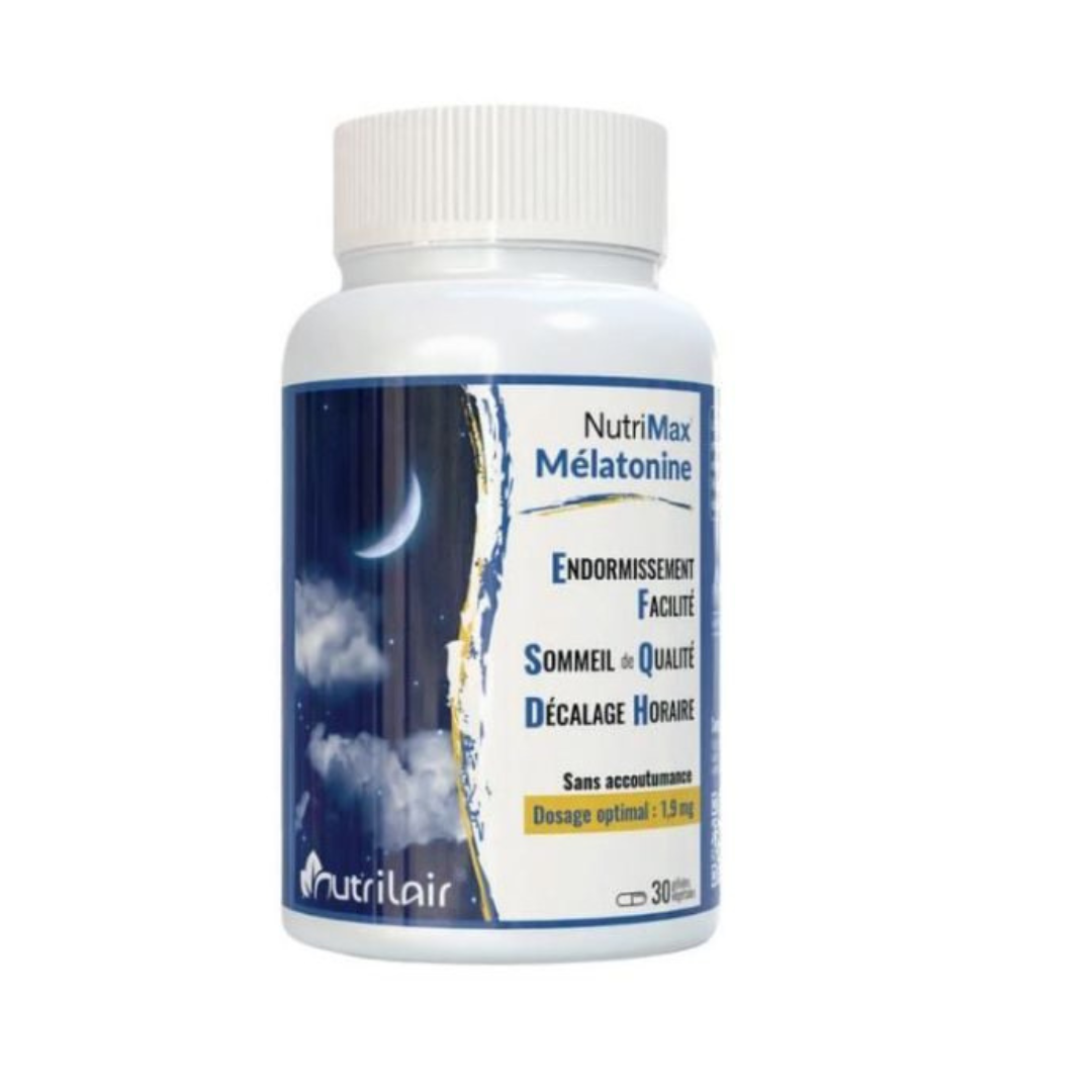 Nutrimax-melatonine-30-gelules.png Nutrimax Melatonine 30 Gelules – Image 1