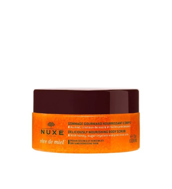 Nuxe-Reve-de-Miel-Gommage-Gourmand-Nourrissant-Corps175ml.jpg Nuxe Rêve de Miel Gommage Gourmand Nourrissant Corps175ml – Image 1