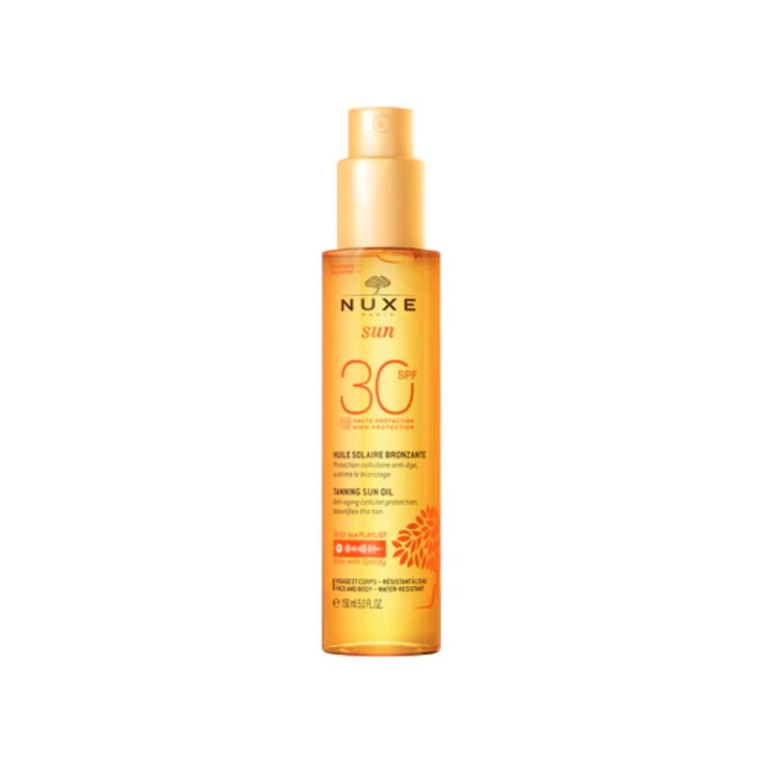 Nuxe-Sun-Huile-Bronzage-spf30-150ml-1.jpg Nuxe Sun Huile Bronzage spf30 150ml – Image 1