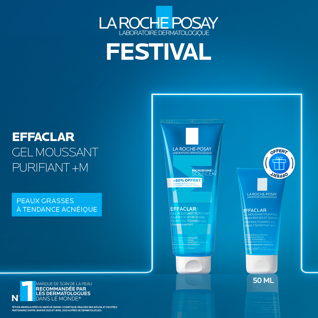 OFFRE-12 La Roche Posay Effaclar Gel Moussant 300 ml -50% – Image 1