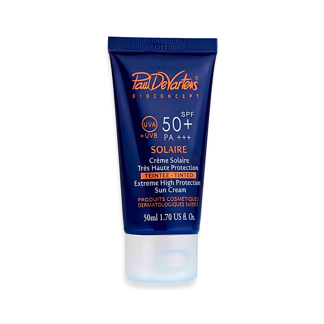 Paul-de-Vartens-Creme-Solaire-Teintee-spf50-50ml.png Paul de Vartens Creme Solaire Teintee spf50+ 50ml – Image 1