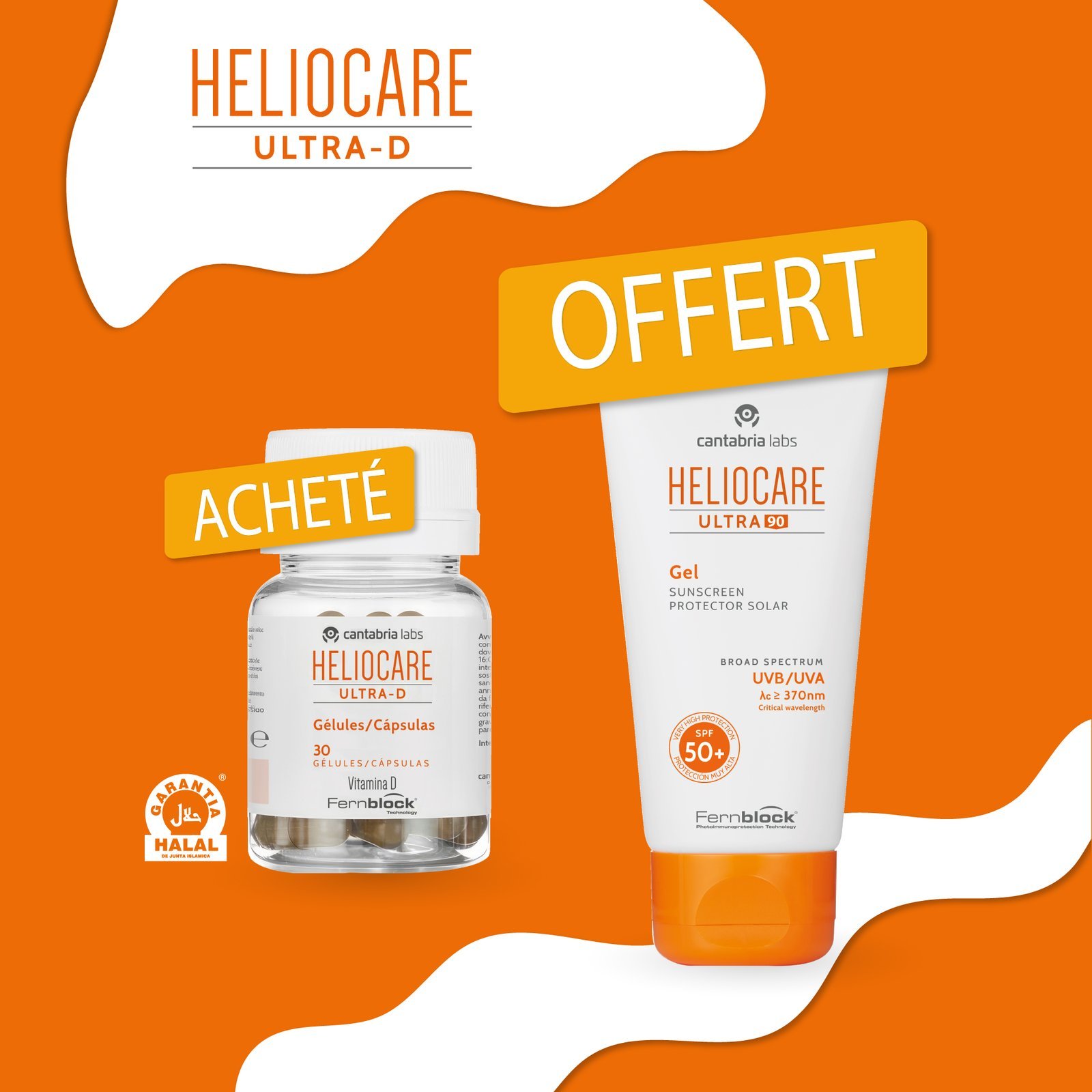 Post-UltraD.jpg Heliocare Oral Capsules Ultra D - 30 Gélules = Ultra Gel 90 Spf50 Offert – Image 1