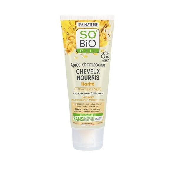 SO BIO APRES SHAMPOOING NOURRI AU BEURRE KARITE 200ML