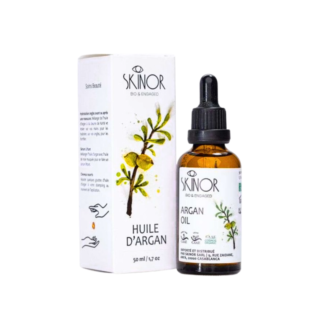 Skinor-huile-dargan-Bio-50ml.png Skinor Huile D'argan Bio 50ml – Image 1