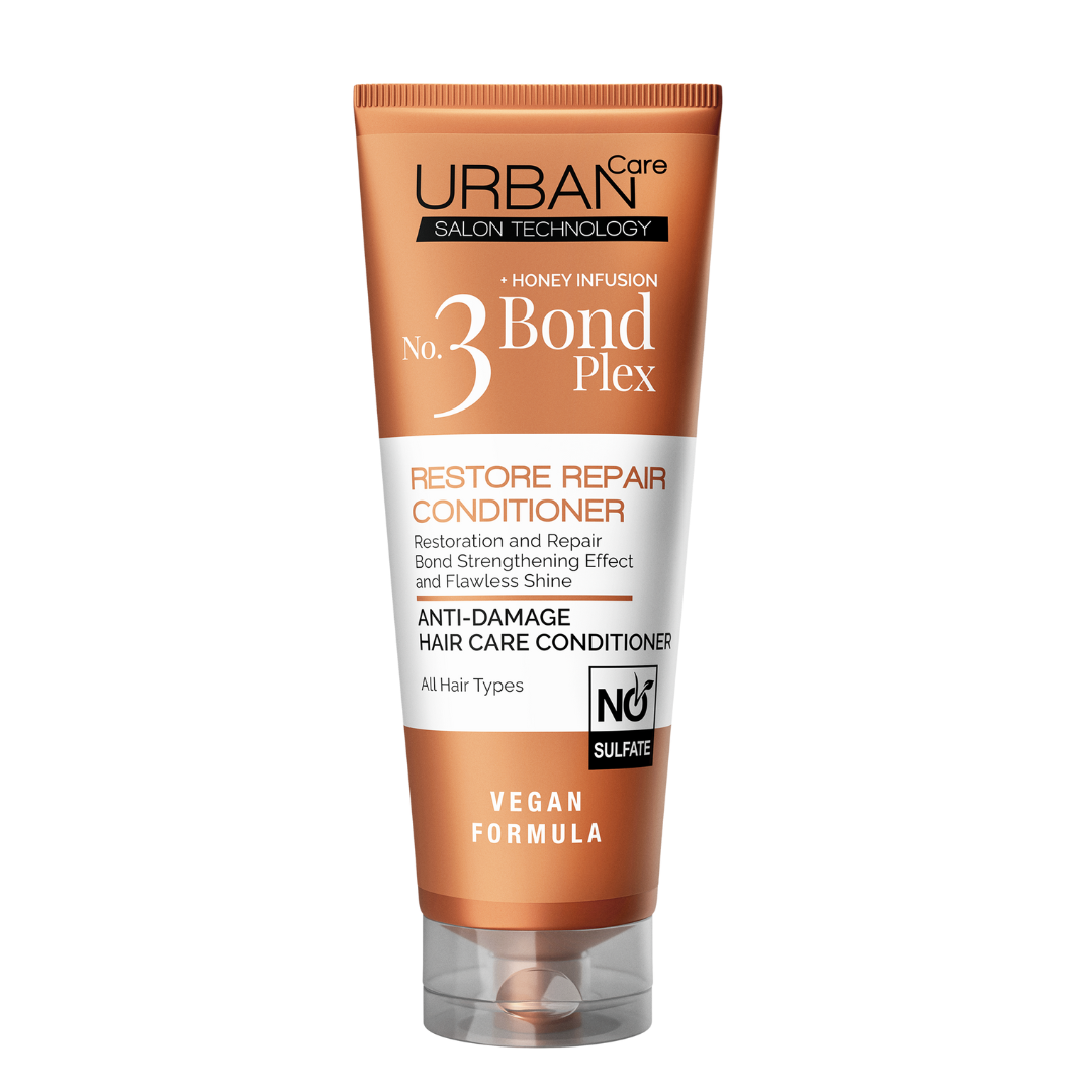 Urban-Care-N°3-Bond-Plex-Restore-Repair-Conditioner-250ml.png Urban Care N°3 Bond Plex Restore Repair Conditioner 250ml – Image 1