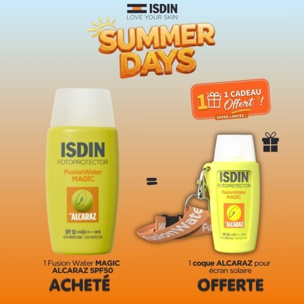 ISDIN Photoprotector Fusion Water Magic d'Alcaraz SPF 50 = 1 Coque Alcaraz Offerte