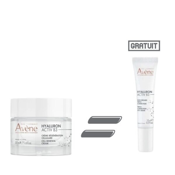 EAU THERMALE AVÈNE Hyaluron Activ B3 Creme Regeneration Cellulaire 50ml = Soin regard triple correction HYALURON ACTIV B3 15 ml Offert