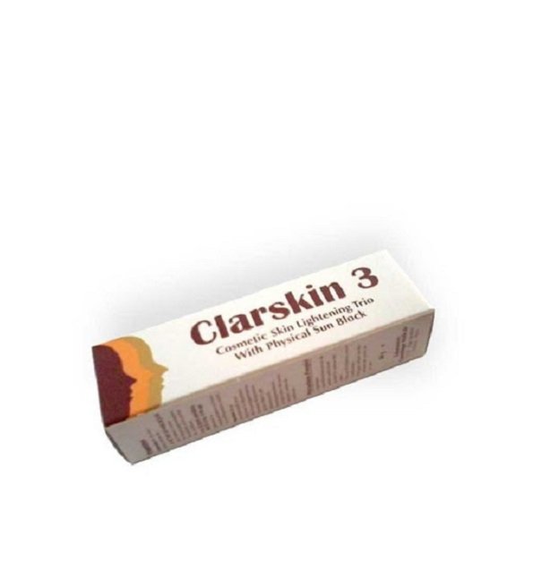 clarskin3-1.jpg DERMO-SOINS CLARSKIN 3 Trio dépigmentant cosmétique photoprotecteur 30 g – Image 1