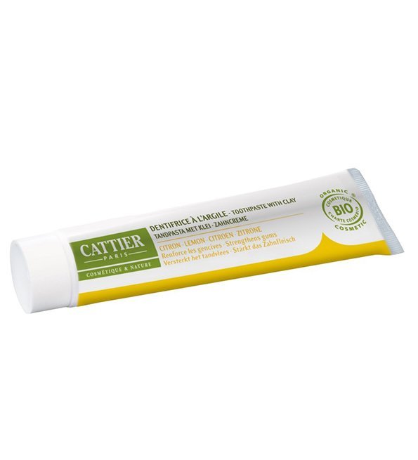 dent-citron-75ml-1-1.jpg Cattier Dentargile Dentifrice Citron 75ml – Image 1
