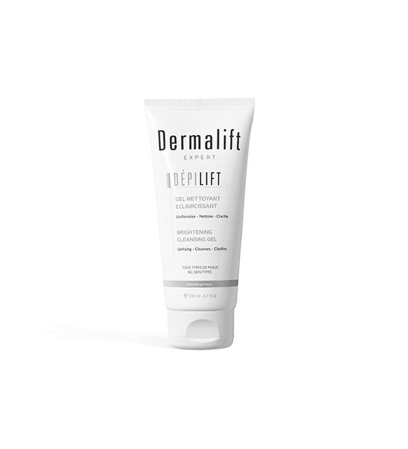 depilit-gel-1.jpg DermaLift Dépilift Gel nettoyant dépigmentant 200ml – Image 1