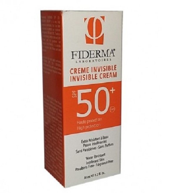 fiderma-creme-ecran-spf-50-invisible-50ml-1.jpg FIDERMA CREME ECRAN SPF 50 INVISIBLE 50ML – Image 1