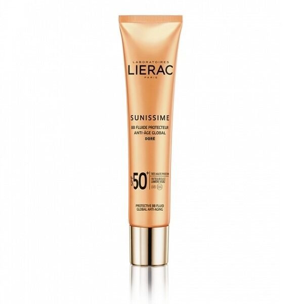 LIERAC SUNISSIME  FLUIDE PROTECTEUR DORE ANTI-AGE GLOBAL SPF50+ 40ML