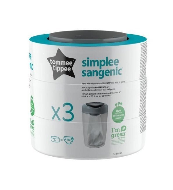 tommee-tippee-lot-de-3-recharges-de-poubelle-1.jpg Tommee Tippee Lot De 3 Recharges Pour Poubelle – Image 1