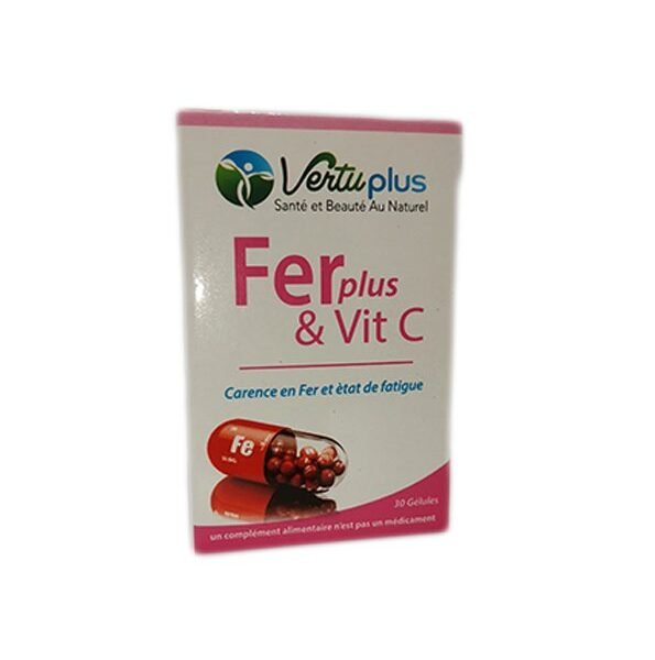 VERTUPLUS FERplus & vit C 30 GELULES
